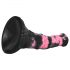 Bad Horse - 18cm silikone dildo - sort/pink