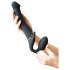 Strap-on-me M - justerbar strap-on vibrator - medium (sort)