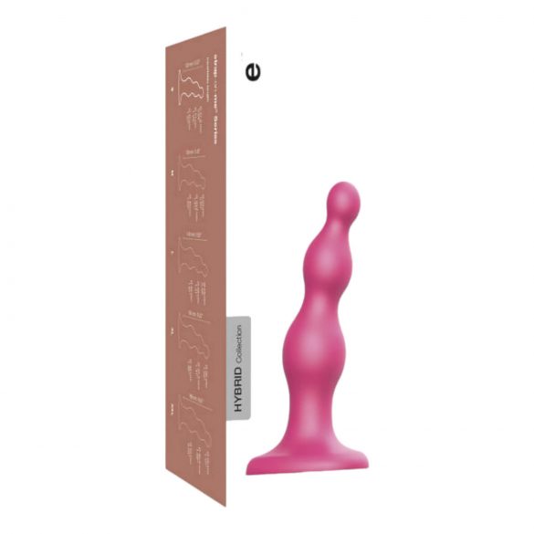 Strap-on-me Beads S - perledildo med fod (pink)