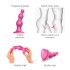 Strap-on-me Beads S - perledildo med fod (pink)