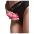 Strap-on-me Beads S - perledildo med fod (pink)