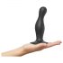 Strap-on-me Curvy M - bølget, base-dildo (sort)