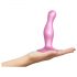 Strap-on-me Curvy S - bølget dildo med sugekop (pink)