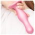 Strap-on-me Curvy S - bølget dildo med sugekop (pink)