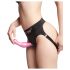 Strap-on-me Curvy M - bølget, fodet dildo (pink)