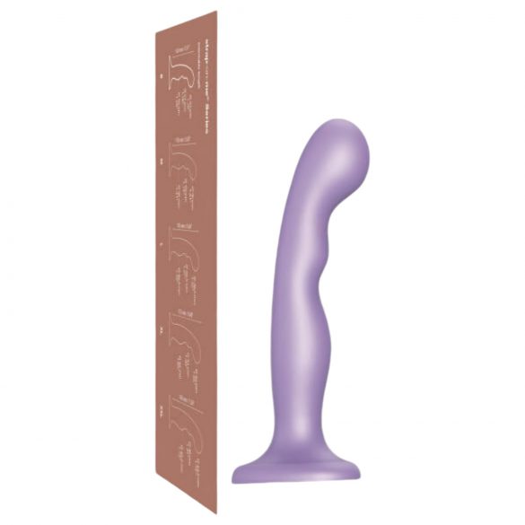 Strap-on-me P&G M - bøjet fod-dildo (lilla)