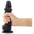 Strap-on-me S - Flerlagd, naturlig dildo med fod (sort)