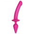 / Strap-on-me Switch Semi-Realistisk XXL - 2i1 dildo (pink)