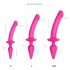 / Strap-on-me Switch Semi-Realistisk XXL - 2i1 dildo (pink)