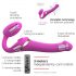 Strap-on-me M - fastgørelig, luftbølger vibrator (pink)