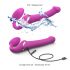 Strap-on-me M - fastgørelig, luftbølger vibrator (pink)