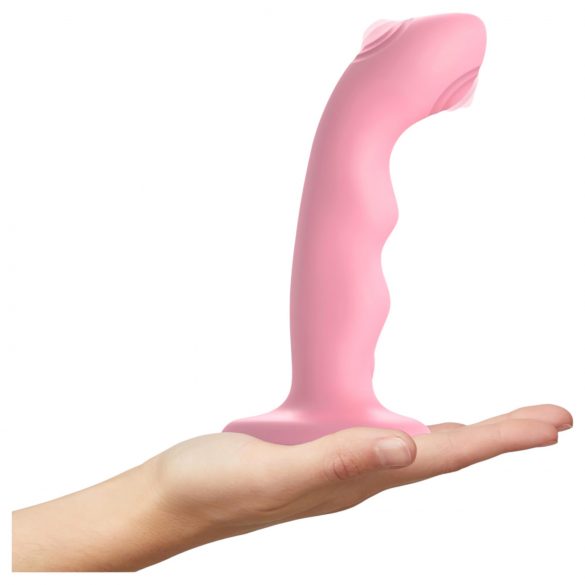 Vandtæt G-punkt strap-on vibrator M (pink)