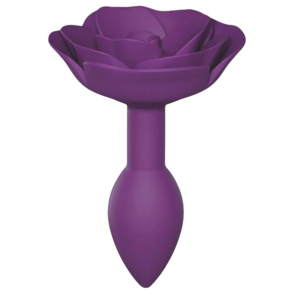 Love to Love Åben Rose S - silikone anal plug (lilla)