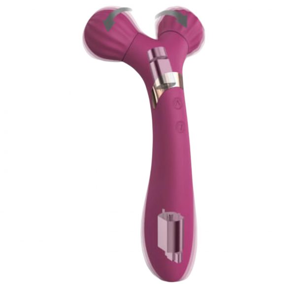 Love to Love Fireball - genopladelig 2i1 massager vibrator (rød)