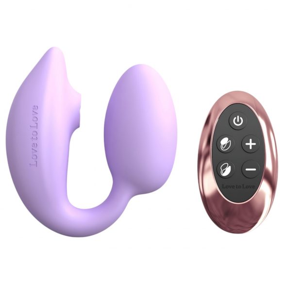 Wonderlover G-punkt & klitoris vibrator (lys violet)