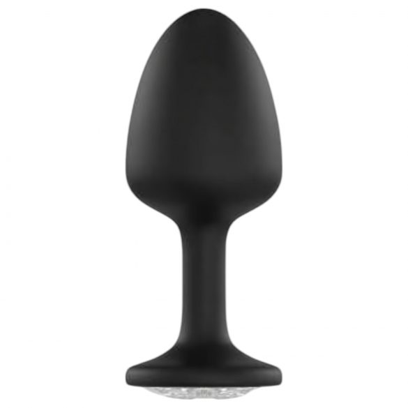 Dorcel Geisha Plug Diamond M - sort anal plug med hvid sten (sort)