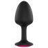 Dorcel Geisha Buttplug Ruby M - Sort med lyserødt smykke