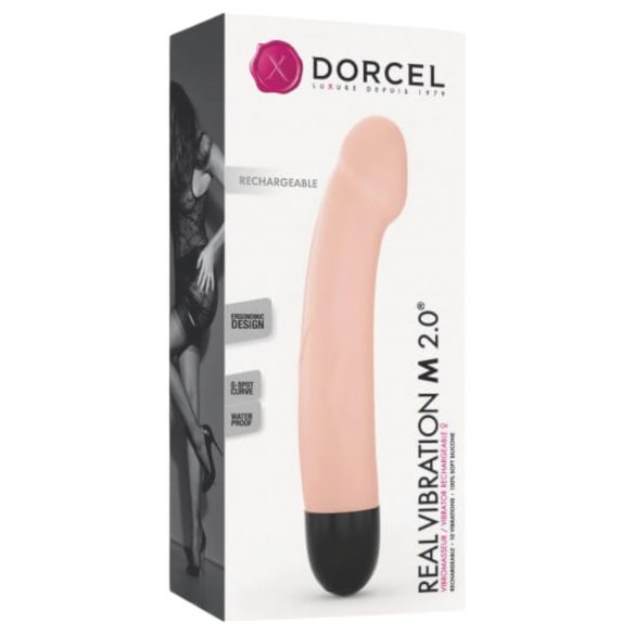 Dorcel Real Vibration M 2.0 - genopladelig vibrator (natur)