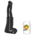 AnimHole Bull - 25 cm tyr-dildo (sort)