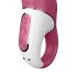 Satisfyer Petting Hippo - genopladelig, vandtæt vibrator (magenta)