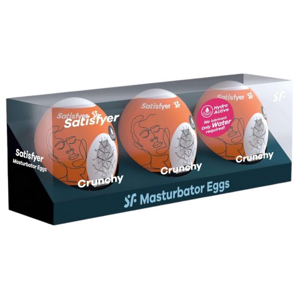 Satisfyer Egg Crunchy - Onaniæg sæt (3 stk.)