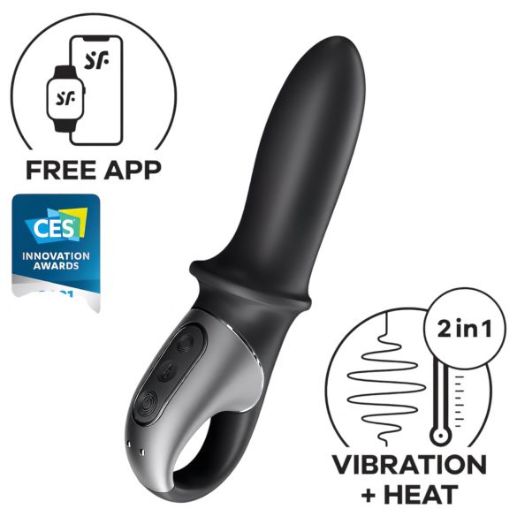 Satisfyer Hot Passion - smart opvarmende anal-vibrator (sort)