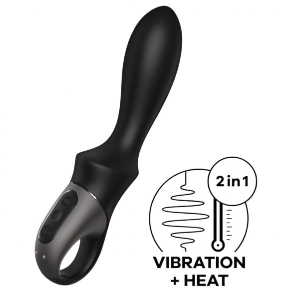 Satisfyer Heat Climax - Smart, opvarmende analvibrator (sort)