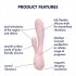 Satisfyer Mono Flex - smart vandtæt vibrator (lys pink)