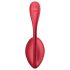 Satisfyer Shiny Petal - Fjernstyret vibrerende æg (rød)