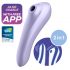 Satisfyer Dual Pleasure - smart 2-i-1 luftbølge vibrator (lilla)