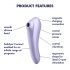 Satisfyer Dual Pleasure - smart 2-i-1 luftbølge vibrator (lilla)