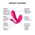 Satisfyer Top Secret Plus - smart 3-i-1 vibrator (pink)