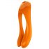 Satisfyer Candy Cane - genopladelig, vandtæt dobbeltvibrator (orange)