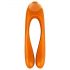 Satisfyer Candy Cane - genopladelig, vandtæt dobbeltvibrator (orange)