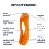 Satisfyer Candy Cane - genopladelig, vandtæt dobbeltvibrator (orange)