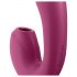 Satisfyer Sunray - Genopladelig 2i1 vibrator med luftbølger (rød)