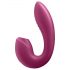 Satisfyer Sunray - Genopladelig 2i1 vibrator med luftbølger (rød)