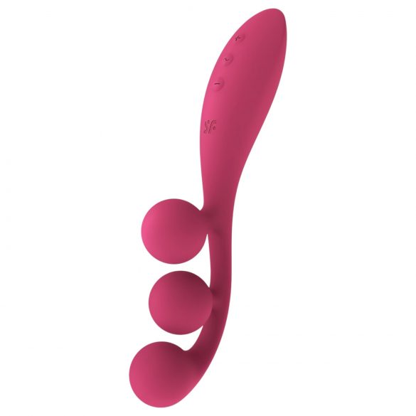 Satisfyer Tri Ball 1 - genopladelig multifunktionsvibrator (rød)