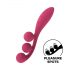 Satisfyer Tri Ball 1 - genopladelig multifunktionsvibrator (rød)