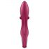 Satisfyer Embrace Me - genopladelig vibrator med klitorisarm (rød)