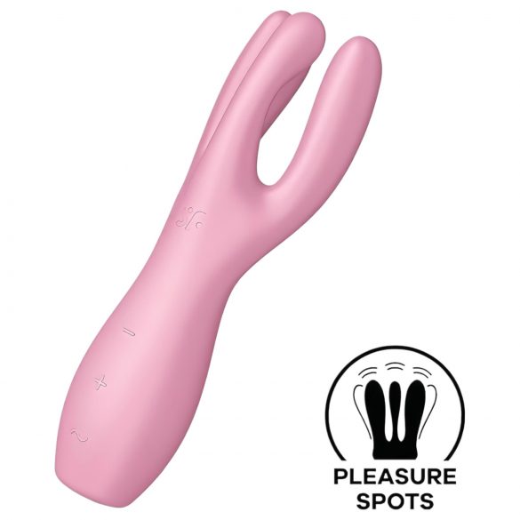 Satisfyer Treenighed 3 - genopladelig klitorisvibrator (pink)