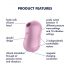 Satisfyer Cotton Candy - Batteridrevet klitorisvibrator (lilla)