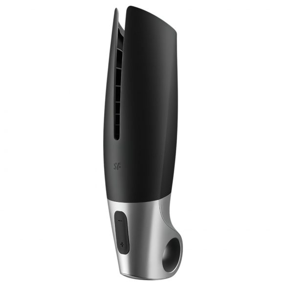 Satisfyer Power - smart, opladelig masturbator (sort-sølv)