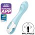 Satisfyer Air Pump Vibrator 5 - smart pulserende vibrator (blå)