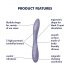 Satisfyer G-spot Flex 2 - Genopladelig og vandtæt G-punktsvibrator (violet)