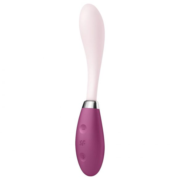 Satisfyer G-Spot Flex 3 - Genopladelig G-punkt vibrator (pink-rød)