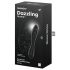 Satisfyer Dazzling Crystal 1 - Sort glasdildo med 2 ender