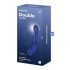 Satisfyer Double Crystal - Dobbelt glasdildo (blå)