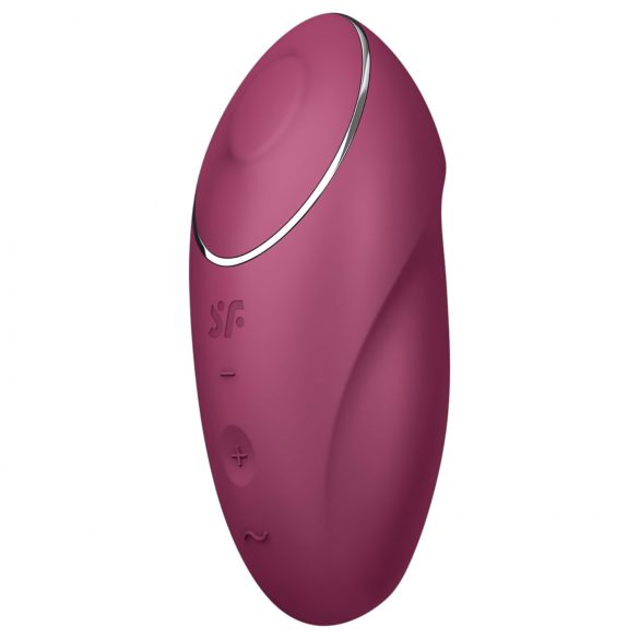 Satisfyer Tap & Climax 1 - 2i1 vibrator & klitoris stimulator (rød)