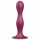 Satisfyer Double Ball-R - rød sugedildo med vægtet base